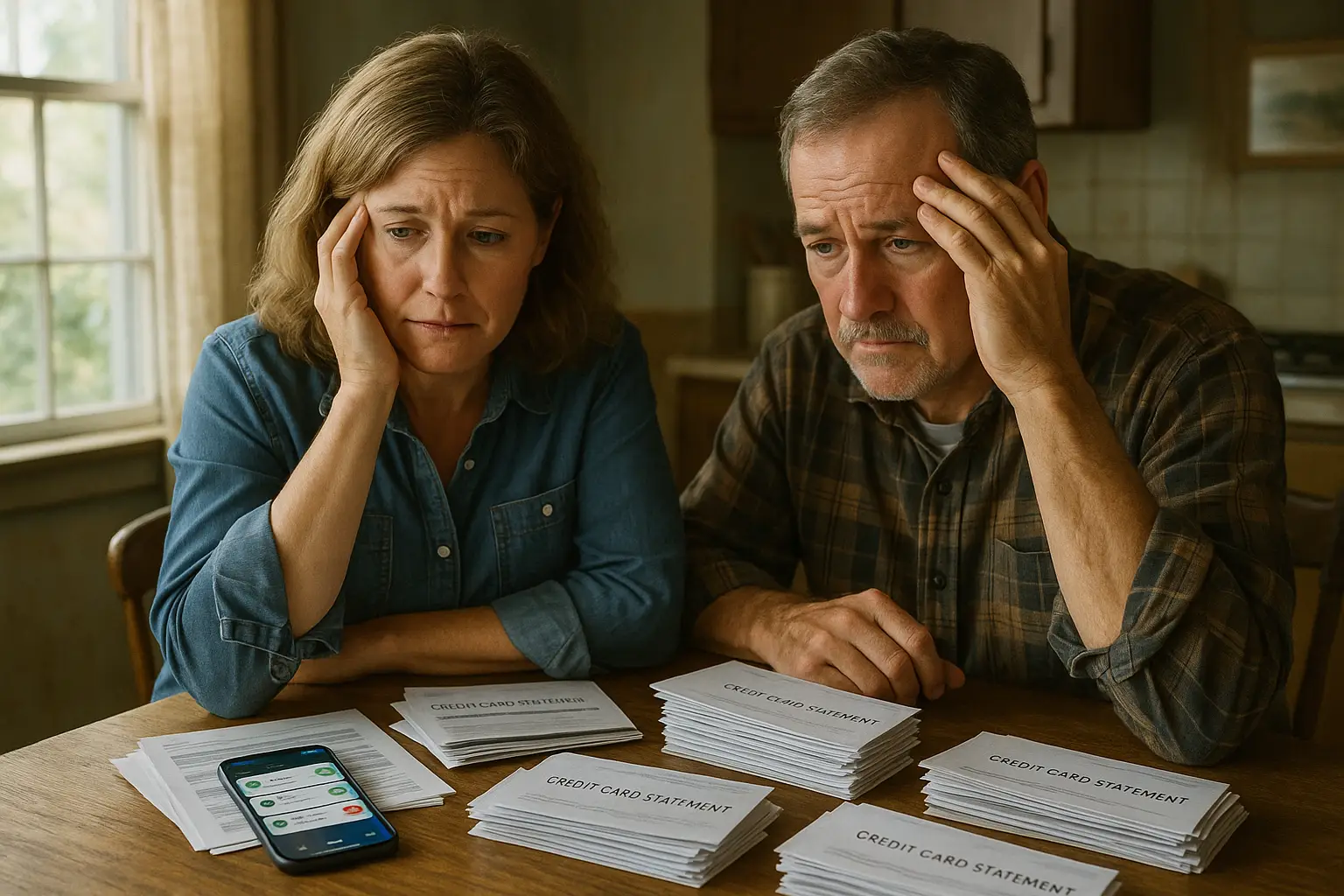 A visual representation of credit card debt stress in Middle America